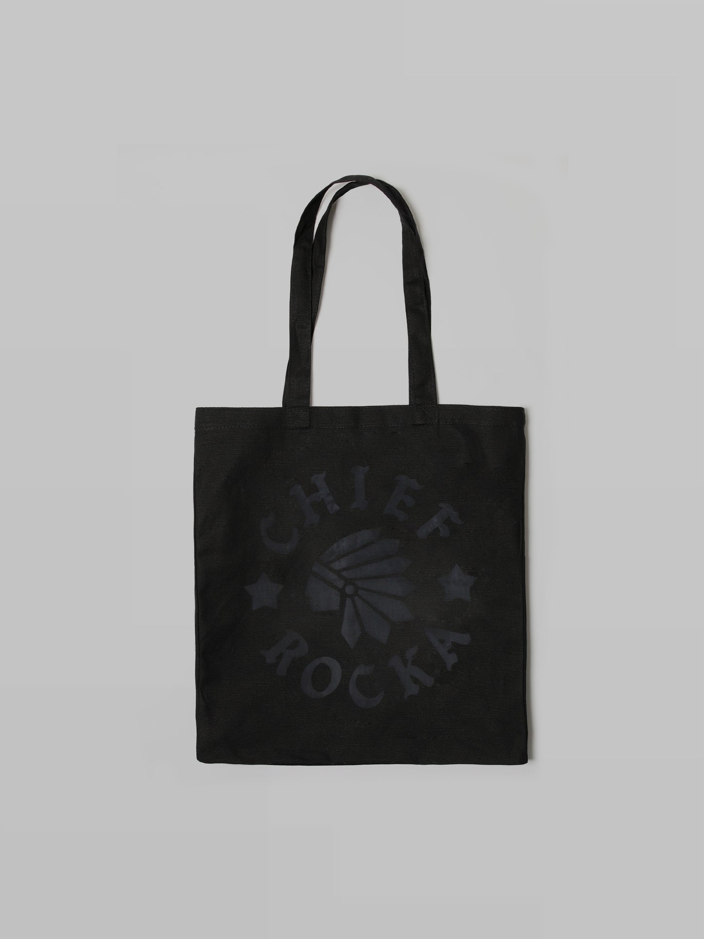 'Classic Chief Rocka' Canvas Shopper Black