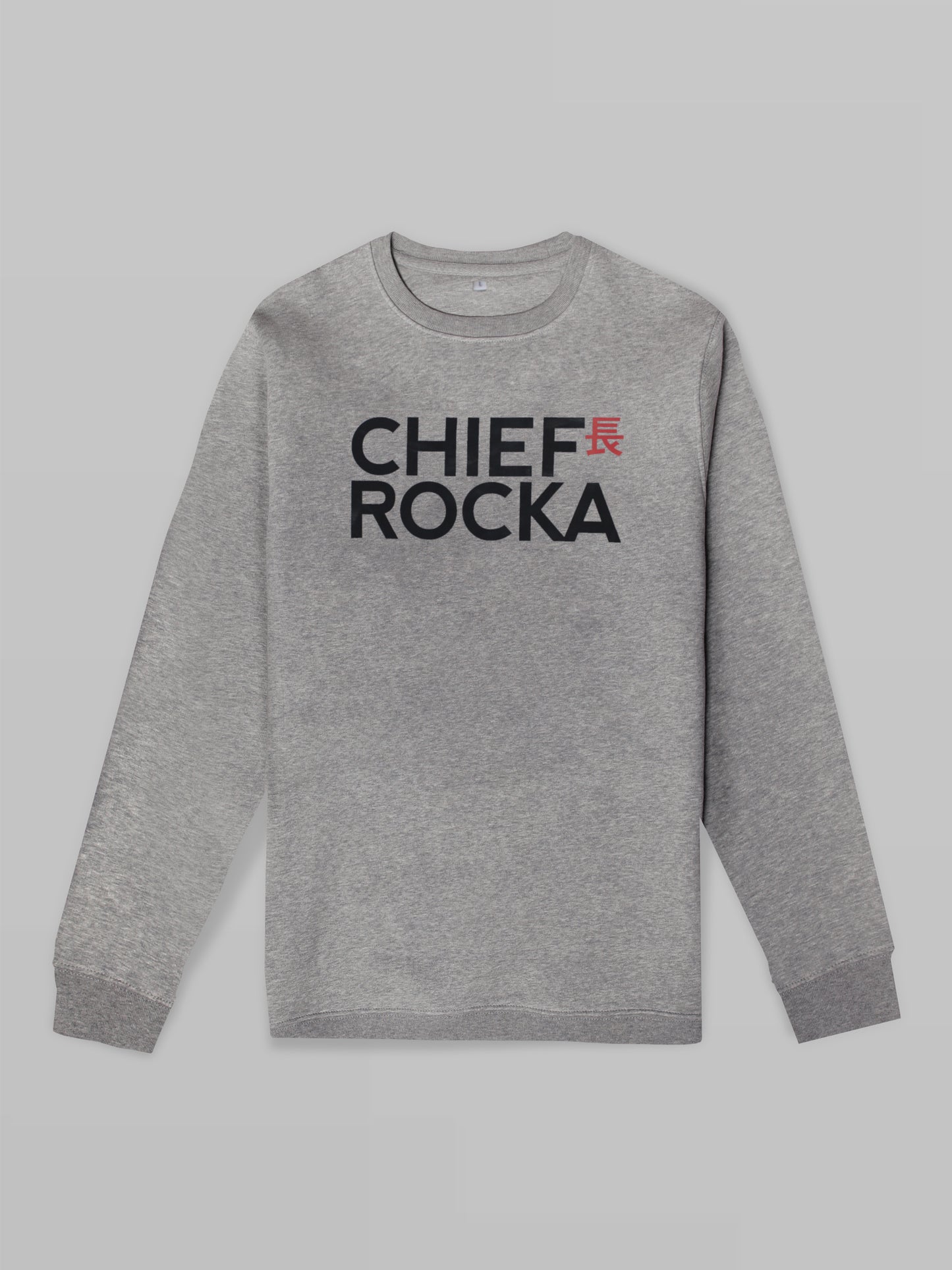 'Chief Rocka' Crew Neck Sweat Grey