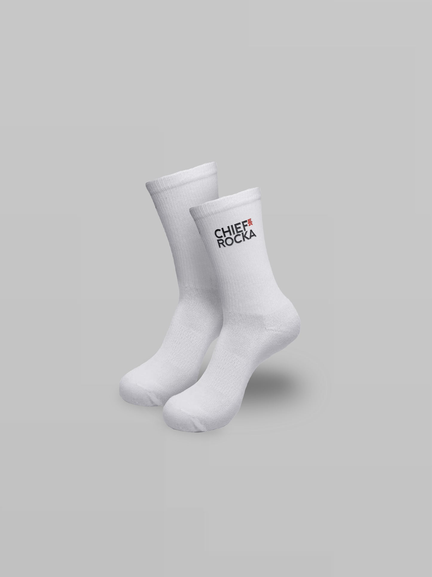 'Chief Rocka' Socks White