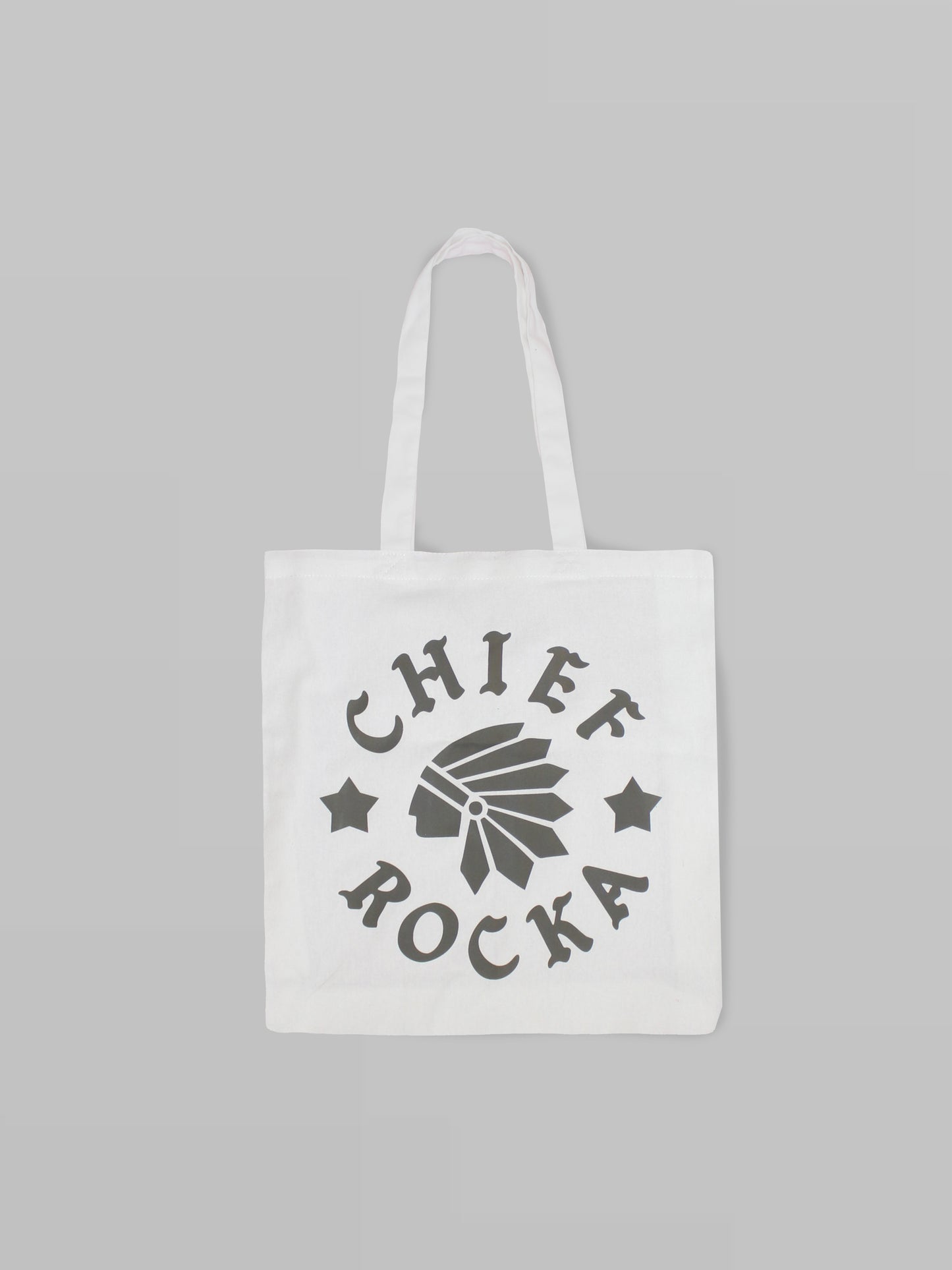'Classic Chief Rocka' Canvas Shopper White