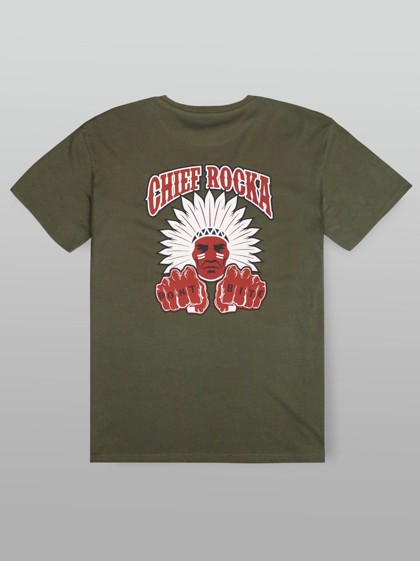 'Don’t Bite' Oversize T-Shirt Olive