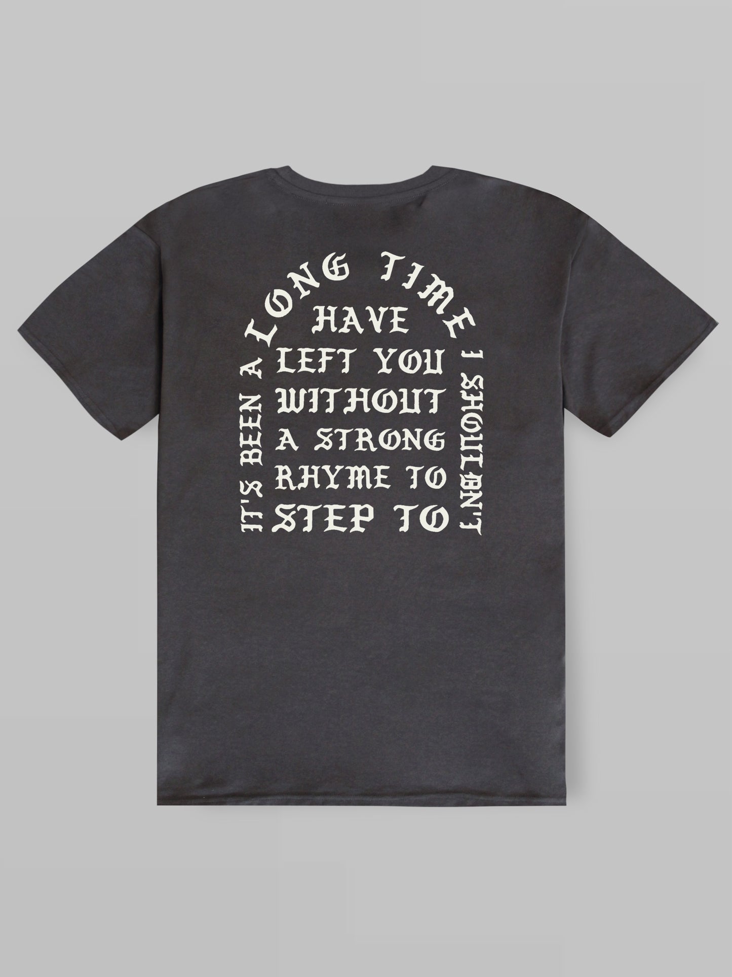 'I am' Oversize T-Shirt Charcoal