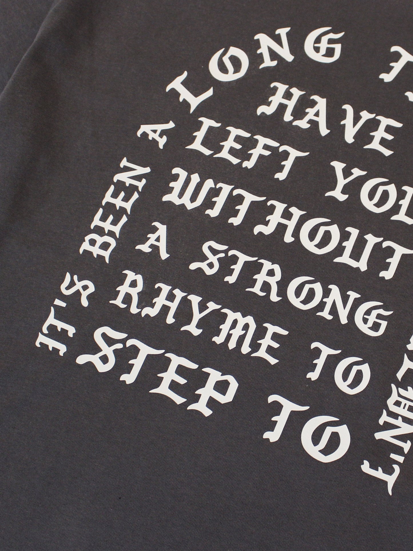 'I am' Oversize T-Shirt Charcoal