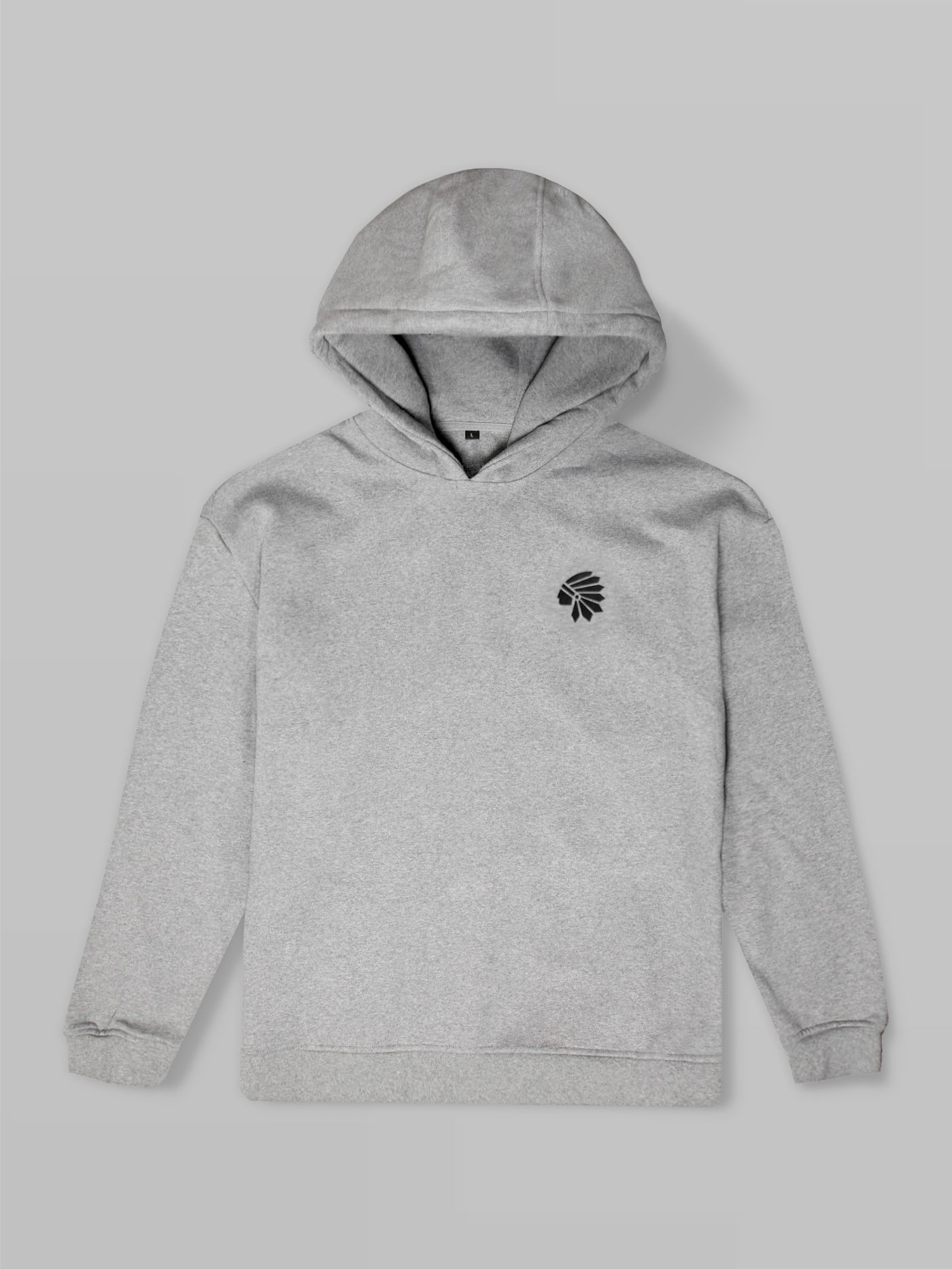 'Chief Rocka x3' Oversize Hoodie Grey