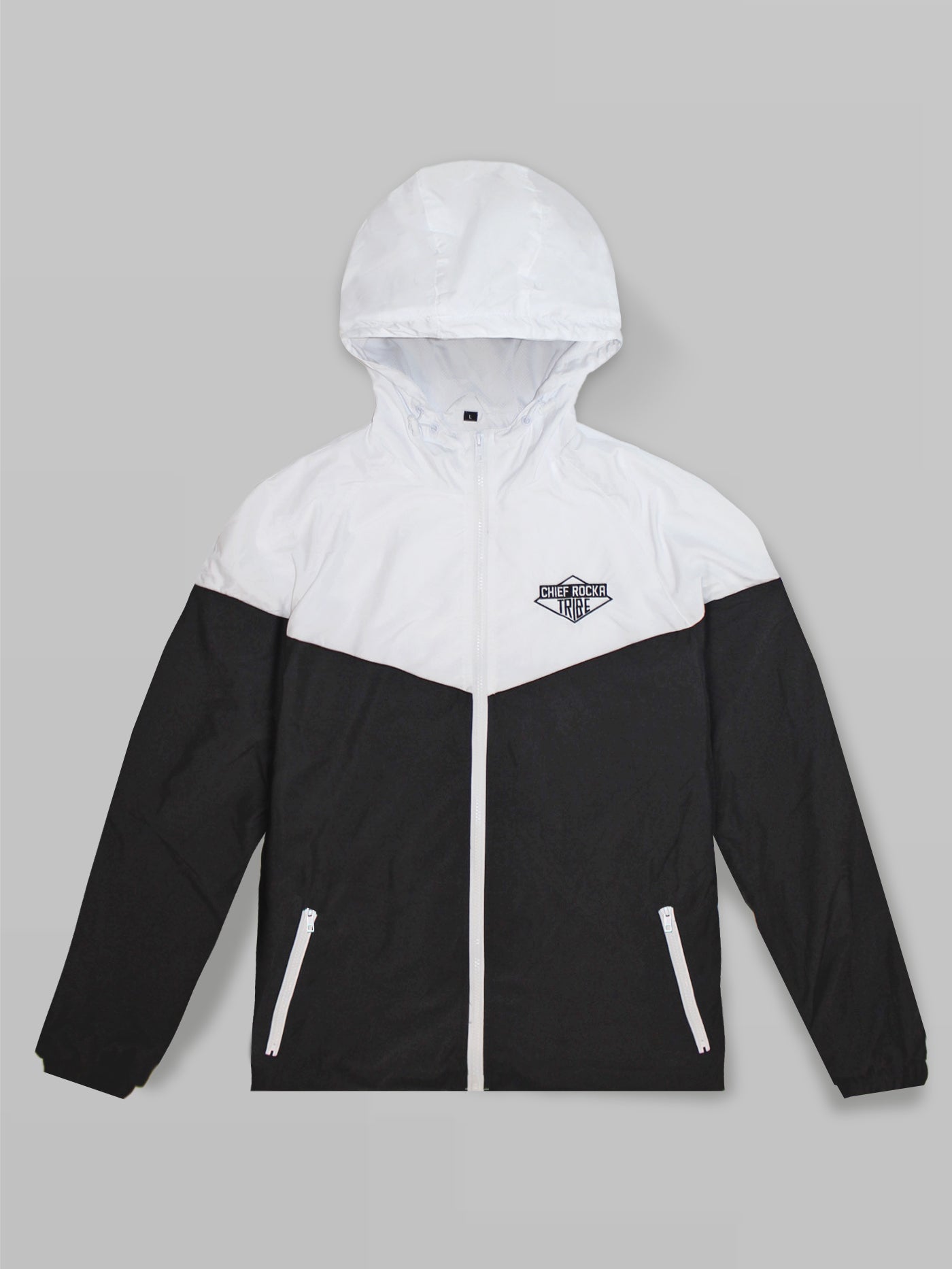 'Tribe' Windrunner Jacket Black/white