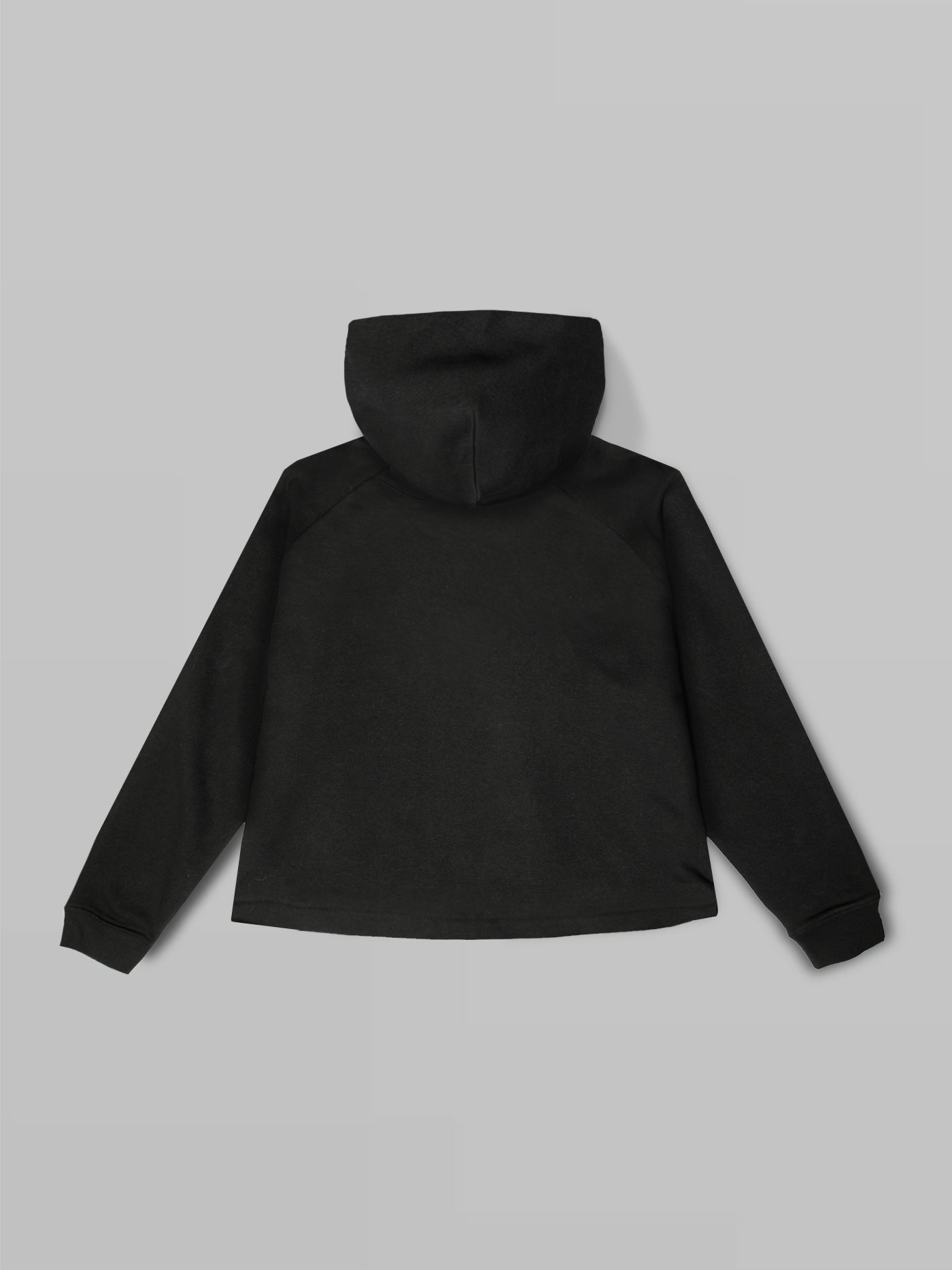 'Origami' Cropped Hoody Black