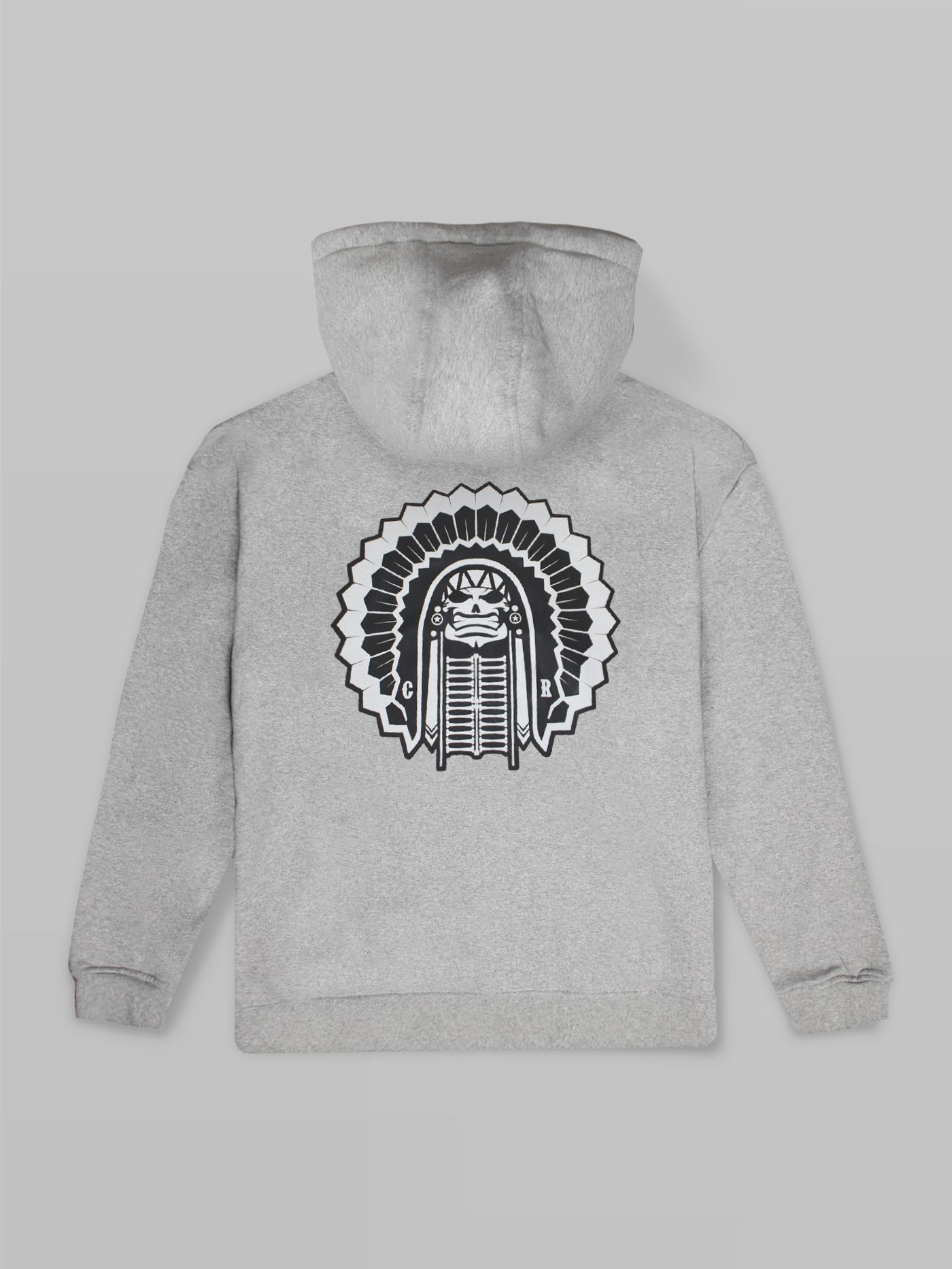 'Big Chief' Oversize Hoodie Grey